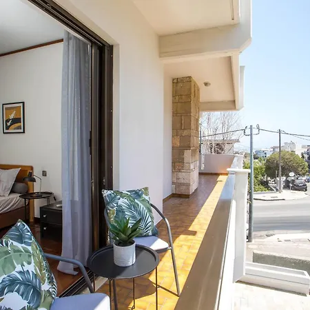 Elegant Spacious Apartment In Rhodes With Balcony